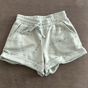 FRIENDS womens shorts fleece lined sz XS